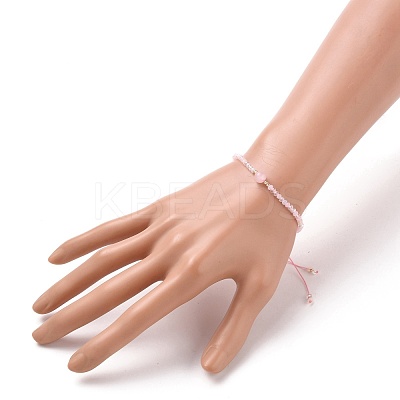 Adjustable Nylon Thread Braided Bead Bracelets BJEW-JB05658-01-1
