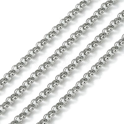 Tarnish Resistant 304 Stainless Steel Rolo Chains STAS-M032-42P-3.8mm-1