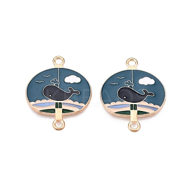 Alloy Enamel Pendants PALLOY-N176-29E-RS-1