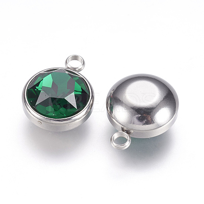 K9 Glass Rhinestone Pendants STAS-F123-26E-1