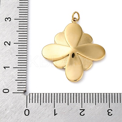 316 Stainless Steel Rhinestone Pendants STAS-K258-39B-G-1