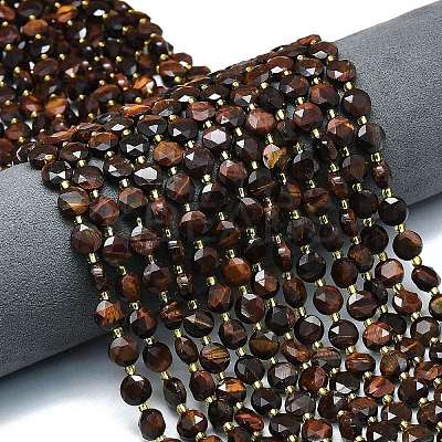 Dyed Natural Red Tiger Eye Beads Strands G-C116-A70-02-1