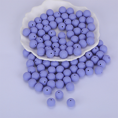 Round Silicone Focal Beads SI-JX0046A-106-1