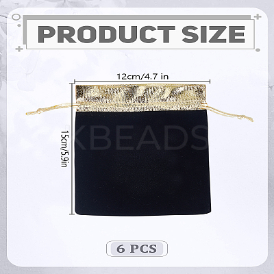 6Pcs Velvet Jewelry Pouches Bags TP-LP0001-01-1
