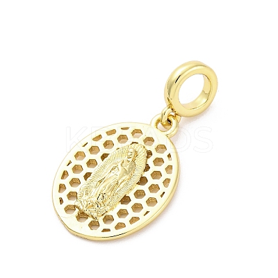 Brass Virgin Mary European Dangle Charms KK-D325-26G-01-1