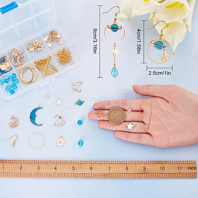 DIY Planet Earring Making Kit DIY-SC0020-17-1