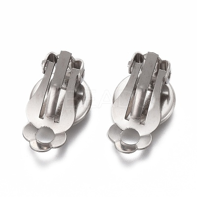 Tarnish Resistant 304 Stainless Steel Clip-on Earring Setting STAS-P249-23C-P-1