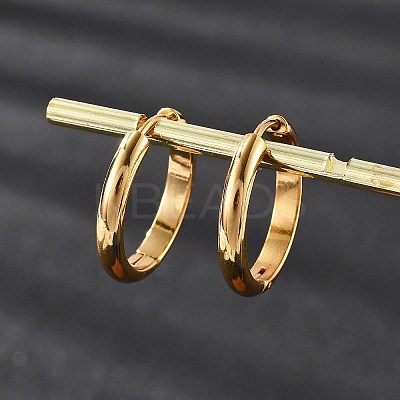 201 Stainless Steel Hoop Earrings LS-EJEW-P304-15B-G-1
