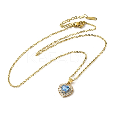 Brass Rhinestone and Glass Pendant Necklaes NJEW-M210-02G-1