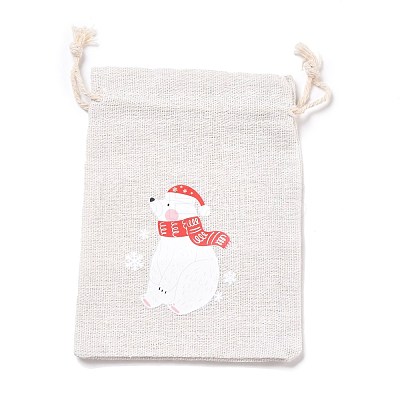 Christmas Cotton Cloth Storage Pouches ABAG-M004-02E-1