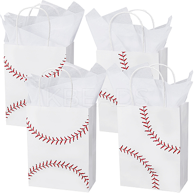 1 Sets Rectangle Paper Gift Bags with Handle ABAG-BBC0001-25A-1