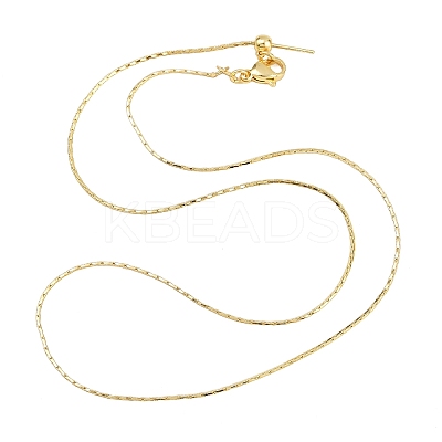 0.8MM Brass Boston Link Chain Adjustable Slider Necklaces NJEW-M108-28G-01-1