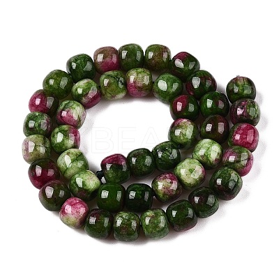 Dyed Natural White Jade Beads Strands G-T138-D22-1