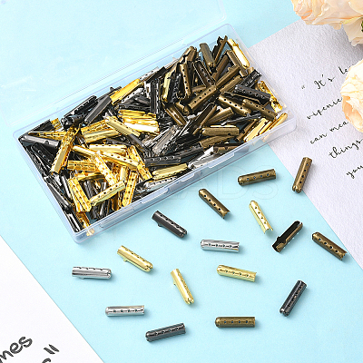 200Pcs 4 Colors Column Alloy Shoelace Buckle Connectors FIND-SP0004-68A-1