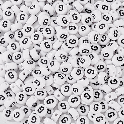 500Pcs Acrylic Beads SACR-TA0001-55G-1