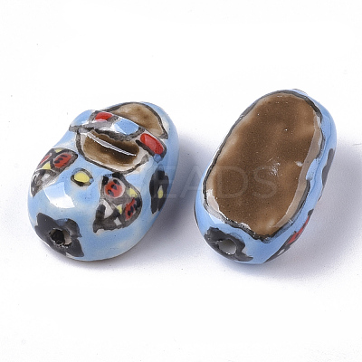 Handmade Porcelain Beads PORC-N004-34-1