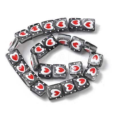 Handmade Lampwork Enamel Beads LAMP-G147-02E-1