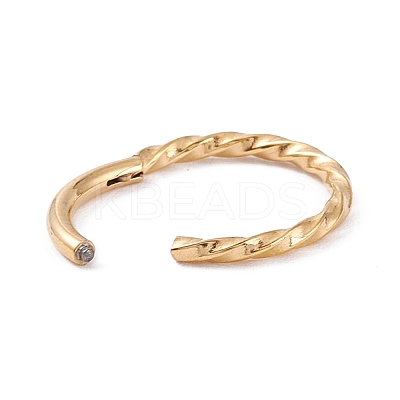 Twisted Ring Hoop Earrings for Girl Women STAS-D453-01G-03-1