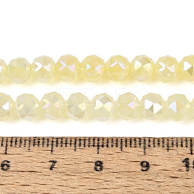 Anti-Tarnish Electroplate Glass Beads Strands GLAA-N064-6mm-06-1