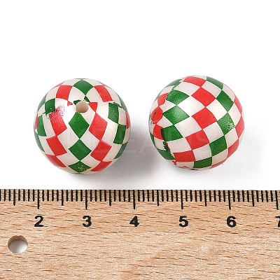 Printing Opaque Acrylic Beads OACR-Z035-08-1