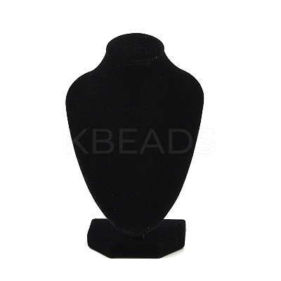 MDF Covered with Velveteen Bust Shaped Necklace Display Stands LS-ODIS-S015-01A-1