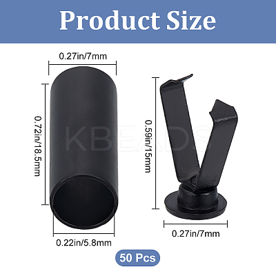 Alloy Detachable Cord End Lock Stoppers FIND-CP0002-55C-1