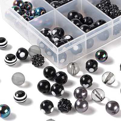 160Pcs 10 Styles Opaque & Transparent sgSACR-LS0001-02A-1