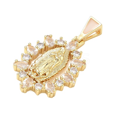 Religion Brass Pave Cubic Zirconia Pendants CU-CBA83A6-01B-G04-1