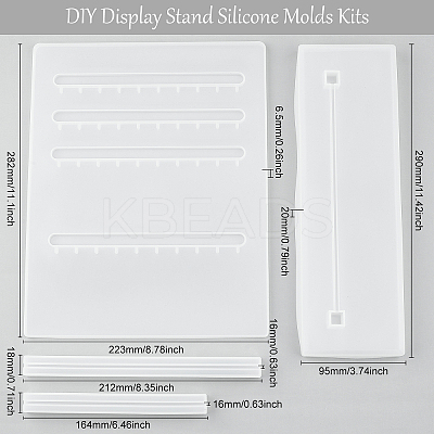 DIY Display Stand Silicone Molds Kits DIY-FG0001-63-1