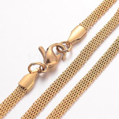 Ion Plating(IP) 304 Stainless Steel Necklace MAK-K004-04G-1