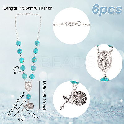 Gemstone Beads Pendant Decoration HJEW-AB00039-1