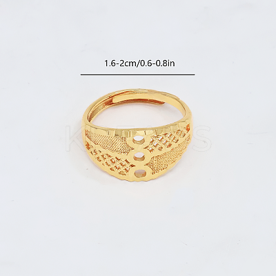 Adjustable Vintage Brass Open Cuff Rings for Women TS0392-1-1