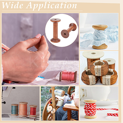 Wood Bobbins DIY-WH0430-808B-1