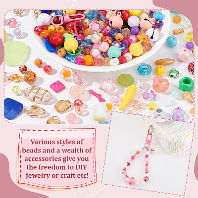 DIY Keychain/Pendant Decoration Kits DIY-GA0007-48-1