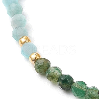 Chakra Theme Natural Mixed Gemstone Beaded Bracelets for Women BJEW-JB11342-1
