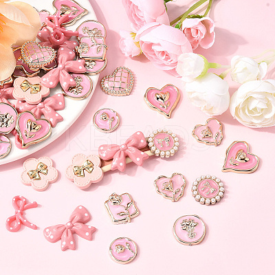 60Pcs Enamel Resin Cabochons RESI-SP0001-36-1