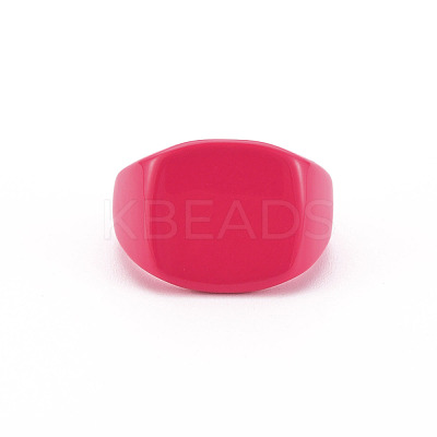 Spray Painted Brass Cuff Rings RJEW-S045-106-NR-1