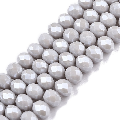 Electroplate Glass Beads Strands EGLA-A044-P8mm-A19-1
