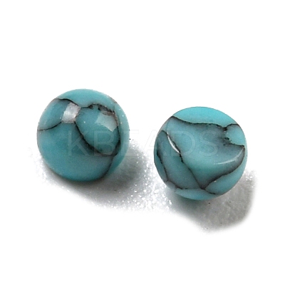 Dyed Handmade Synthetic Turquoise Cabochons G-B070-19B-1