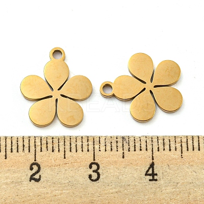Ion Plating(IP) 316 Surgical Stainless Steel Charms X-STAS-E213-01G-1