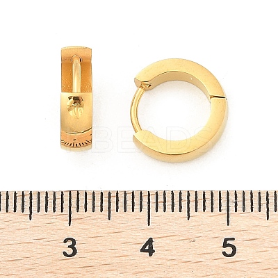 304 Stainless Steel Polishing effect Hoop Earrings EJEW-M001-29C-G-1