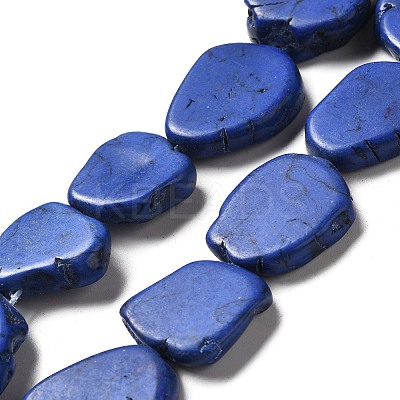 Synthetic Turquoise Dyed Beads Strands G-E594-25H-1