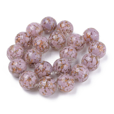 Handmade Gold Sand Lampwork Beads LAMP-S194-008C-01-1