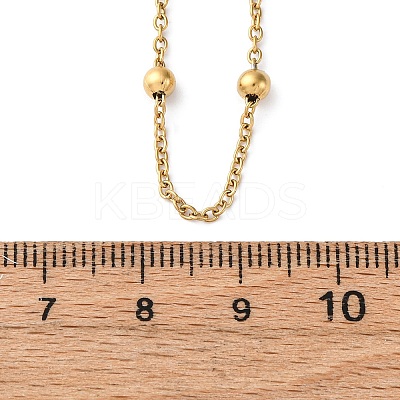 304 Stainless Steel Satellite Chains Necklaces for Women NJEW-M107-05A-G-1