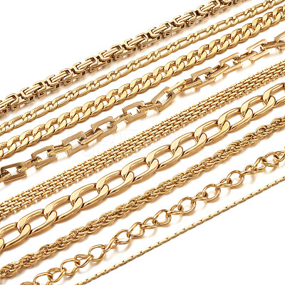 304 Stainless Steel Chain Bracelets STAS-TA0004-58-1
