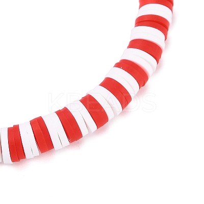 Elegant Christmas Handmade Polymer Clay Heishi Beaded Stretch Bracelets MV9996-11-1