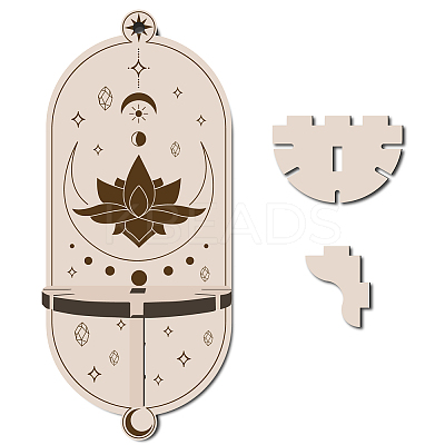 DIY Poplar Wood Dowsing Pendulum Holders HJEW-CN0001-23J-1