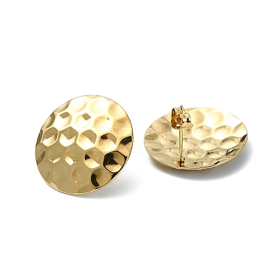 Ion Plating(IP) 201 Stainless Steel Stud Earrings EJEW-K270-15G-1