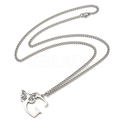 201 Stainless Steel Necklaces NJEW-Q336-01G-P-1