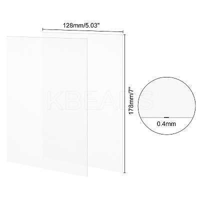 Transparent Plastic Board with Protective Paper for Photo Frame Replacement DIY-OC0003-74C-1